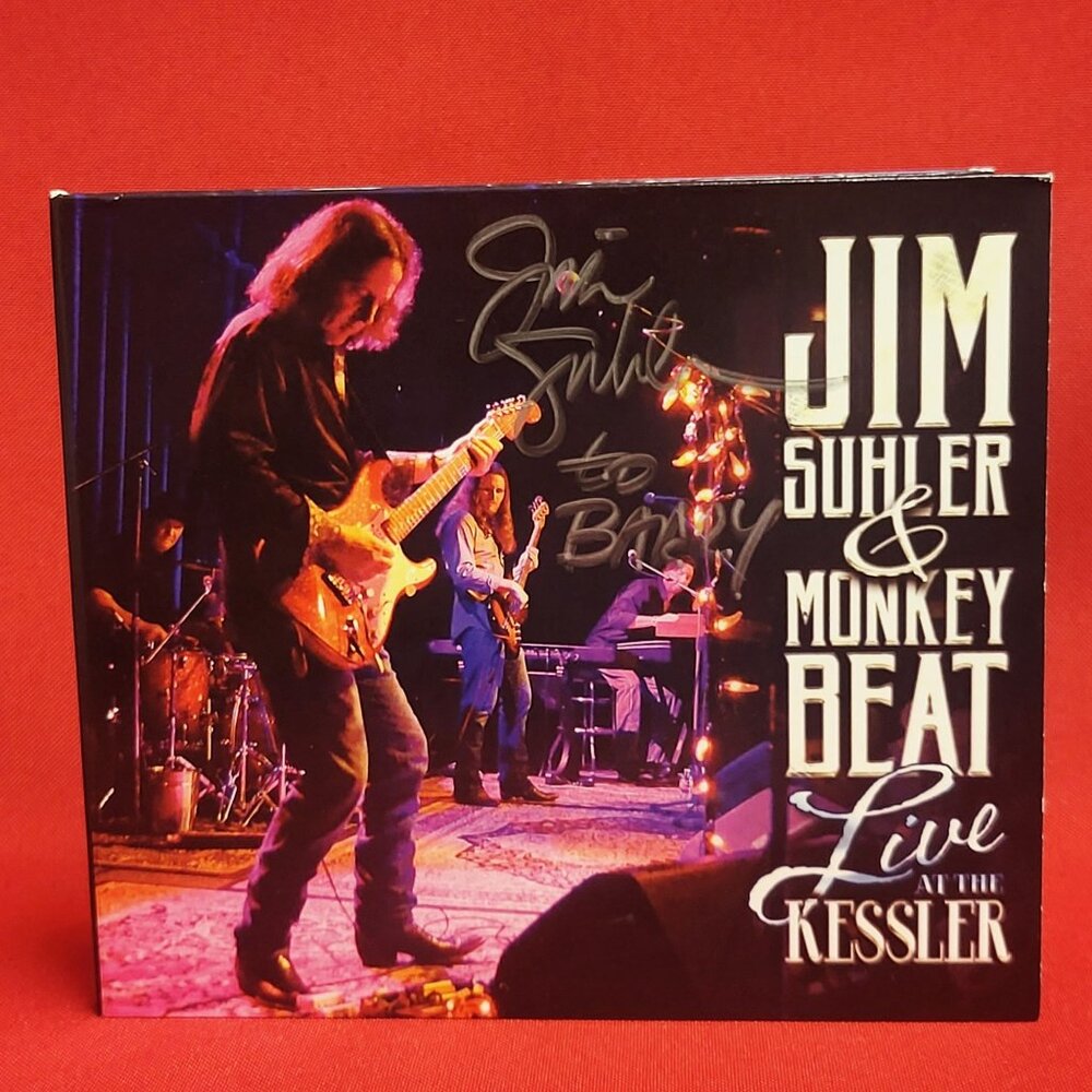 Jim Suhler & Monkey Beat Live At The Kessler CD 2016 Signed